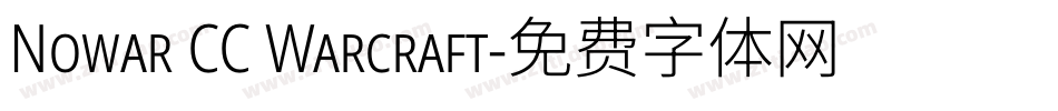 Nowar CC Warcraft字体转换